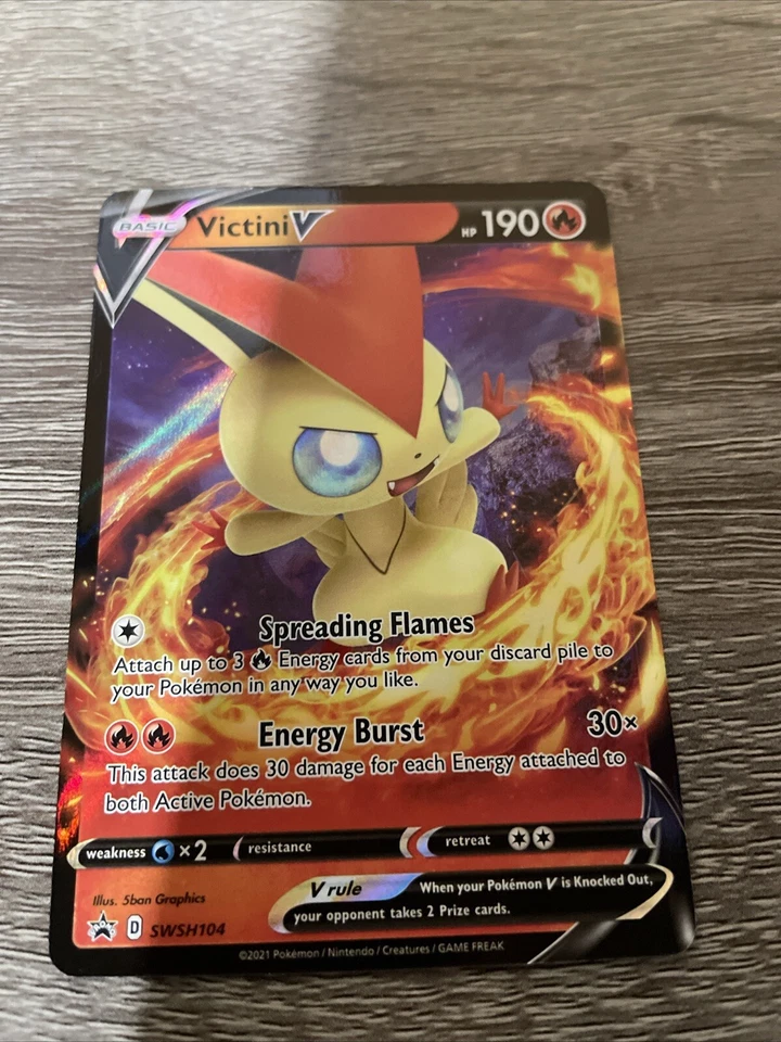 Victini V SWSH104 SWSH: Sword & Shield Promo Cards Holo - Image 1 of 1