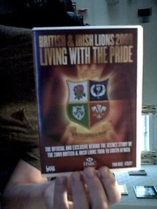 BRITISH & IRISH LIONS LIVING WITH THE PRIDE 2 DVDS SOUTH AFRICA TOUR 2009 - Imagen 1 de 2