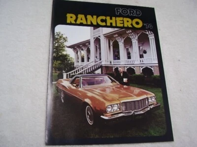 1974 FORD RANCHERO БРОШЮРА ОРИГИНАЛЬНЫЙ БЕСПЛАТНАЯ ДОСТАВКА - Изображение 1 из 3