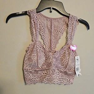 YMI Intimates Mauve Racerback Lace Bralette with Padding Medium - Picture 1 of 8