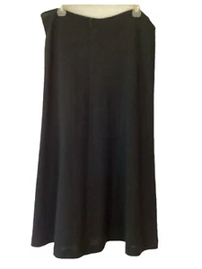 $475.00 St. John Collection WMN Elastic Black Maxi Flare Skirt SZ 14 - Picture 1 of 7
