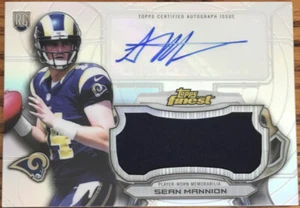 2015 Topps Finest Jumbo Jersey Autographs Blue Refractors Sean Mannion AJRR-SM - Picture 1 of 2
