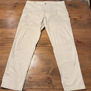 Lululemon Commission Pant Classic Beige Mens Size 40x34 Performance Golf M5440S - Picture 1 of 9