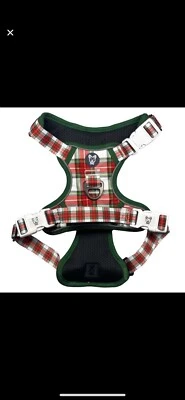 Arnês Beast & Buckle X grande xadrez de Natal feriado sem puxar 60-90 lb - Imagem 1 de 3