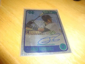 Julio Rodriguez Mariners Certified Auto Autograph 2020 Onyx Nimbus Blue ink card - Picture 1 of 6