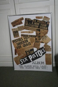 NEVER MIND THE BOLLOCKS HERE'S THE SEX PISTOLS gerahmt PUNK ROCK - Bild 1 von 1