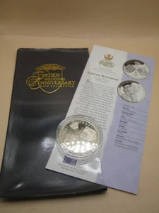 Moneda de plata BULLION Royal Mint 1997 aniversario de oro cinco libras - Imagen 1 de 4