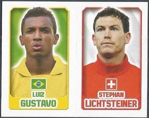 TOPPS ENGLAND 2014- #041-214-BRAZIL-LUIZ GUSTAVO-SWITZERLAND-S LICHTSTEINER - Foto 1 di 1