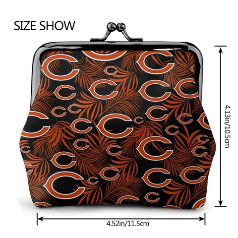 Chicago Bears Fans Coin Purse Full Print Change Purse Mini Lady Wallet Cover
