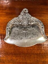Vintage Antique ornate tableware  Rococo Silver Plate Silent Butler