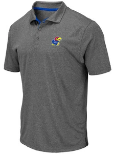 Kansas Jayhawks anthrazit Newcastle Polyester Poloshirt (XL) - Bild 1 von 4