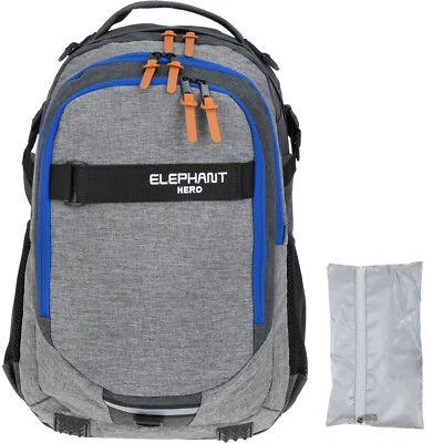Rucksack Jungen Schulrucksack Elephant Signature 12723 TT Daypack Blau-Grau +R - Bild 1 von 4