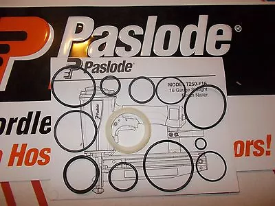 Paslode Finish Nailer # 500970 T250-F16 O-Ring Kit + Cylinder Seal 402725