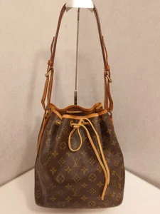 Authentic Louis Vuitton Monogram Petit Noe Shoulder Bag M42226 from Japan USED - Picture 1 of 19