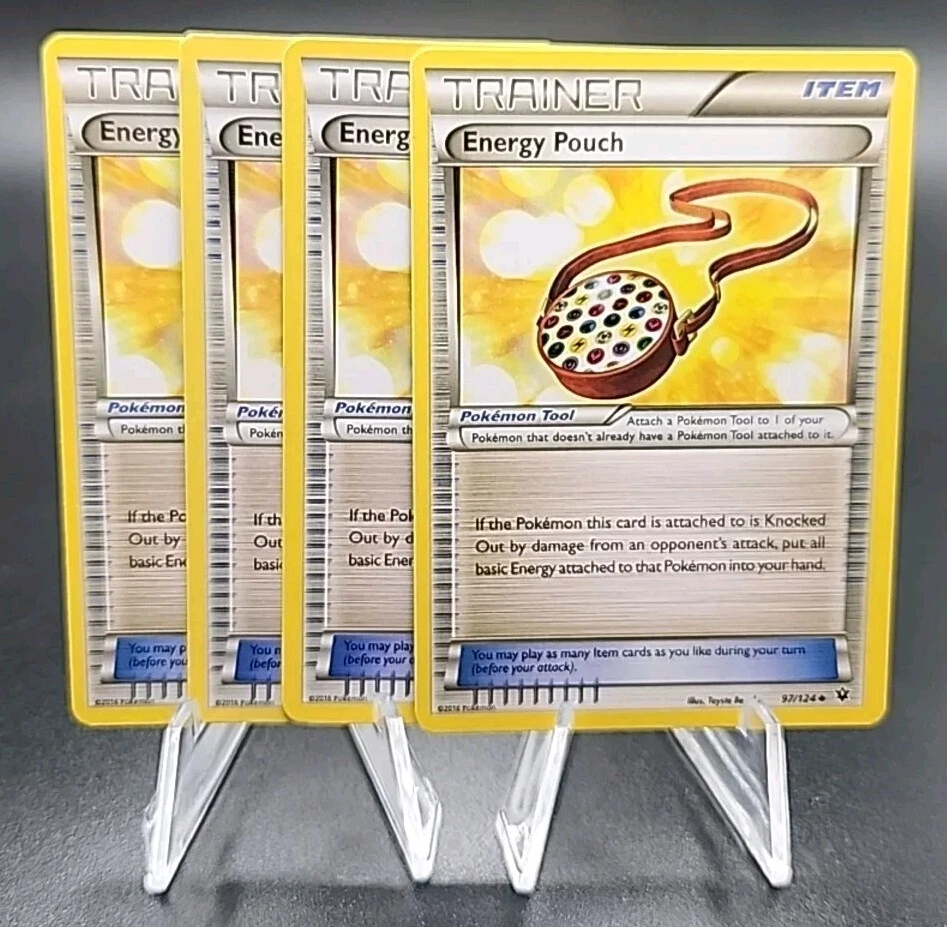 X4 Energy Pouch 97/124 XY Fates Collide Pokemon Card Trainer Playset - Image 1 of 1