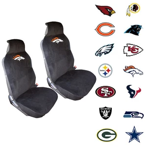 New NFL PICK YOUR TEAM Car Truck SUV Van 2 Front Sideless Seat Covers Set - Picture 1 of 22