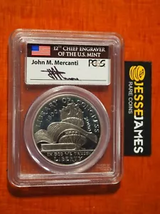 2000 P PROOF SILVER LIBRARY OF CONGRESS COMMEMORATIVE DOLLAR PCGS PR69 MERCANTI - Picture 1 of 2