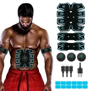 Bauchmuskelstimulator, USB Wiederaufladbar Tragbar Fitness Workout LESEN* - Bild 1 von 4