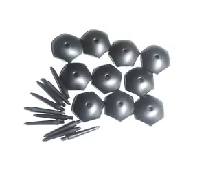 Black Plastic Slotta, Slotted Bases - 25mm Flying Hex Stands, - Warhammer X10 - Picture 1 of 2