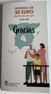 30 Euro Spanien 2020, im Originalblister Gracias - Zdjęcie 1 z 3