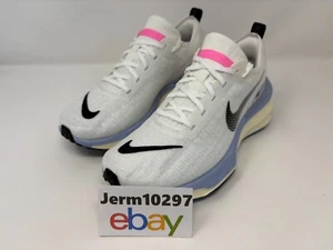 New Men's Nike ZoomX Invincible Run FK 3 White Blue Running Shoes #DR2615 100 - Picture 1 of 10