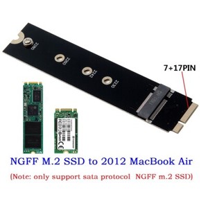 M.2 NGFF SATA SSD Converter Adapter Card For Apple 2012 MacBook Air A1465 A1466