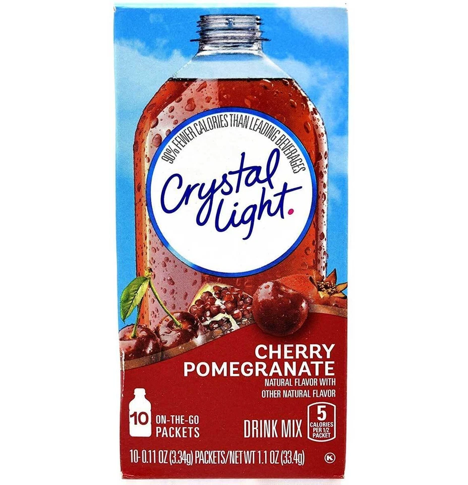 Crystal Light on The Go Immunity Cherry Pomegranate Enhanced Drink Mix 10ct