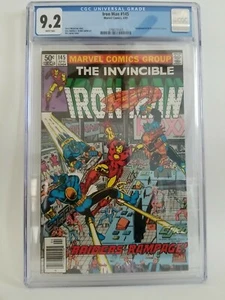 Iron Man #145 CGC 9.2 White NEWSTAND Edition (1981) Muhammad Ali, Howard Cosell - Picture 1 of 4