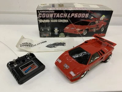 Taiyo Lamborghini 1/20 Rc Car Mini Vintage Lp500s Countach No Nikko Tyco - Immagine 1 di 4