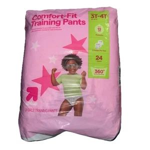 Up&up Comfort-Fit Training Pants Size 3T-4T (32-40 lb) 24 Ct - NEW - Picture 1 of 2