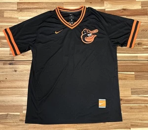 Nike Team Sports Orioles Cal Ripken Jr 8 Black Throwback Jersey Mens Size XLarge - Picture 1 of 11