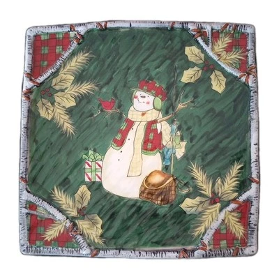 Placa de la serie Susan Winget International Square Christmas Holiday Lodge certificado Foto 1 de 4