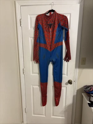 Spider-Man Una Pieza Talla M Cremallera Halloween Disfraz Cubre Manos y Pies Foto 1 de 2