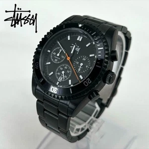 STUSSY Analog Watch Chronograph Limited Edition 2009 Black Dial - Picture 1 of 9