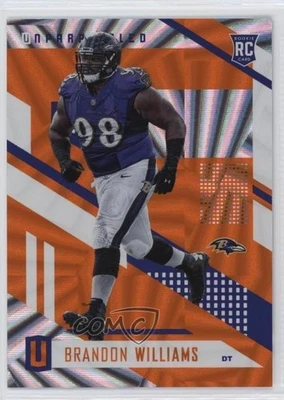 2017 Panini Unparalleled Orange /49 Brandon Williams #36 Rookie RC - Image 1 of 2