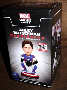 2023 MLB Baltimore Orioles Adley Rutschman Marvel Captain America Bobblehead NIB - Picture 1 of 4