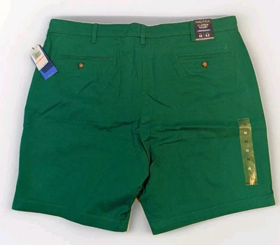 Nautica Mens Bermuda Shorts Green Clipper Short Nauticaflex Sz 40 8.5 Inseam NWT - Image 1 of 4