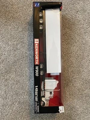 1:43 diecast  kenworth w900 white openable door 18 wheeler long hauler plain wt  - Image 1 of 4