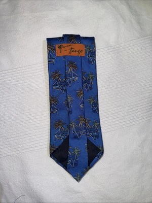  Corbata Tropicalo de tango, palmeras y hamacas para hombre Foto 1 de 4