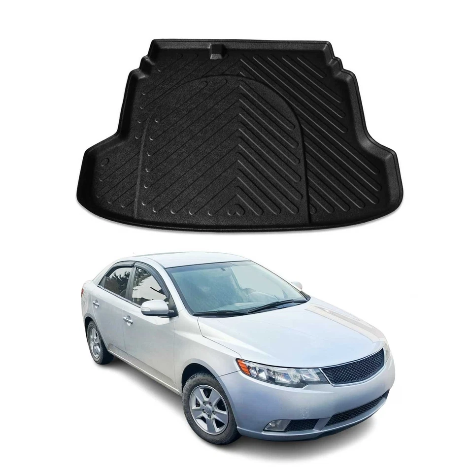 For Kia Forte 2010-2013 OMAC 4011YPS250 Classic Black Cargo Liner — 第 1/4 张图片