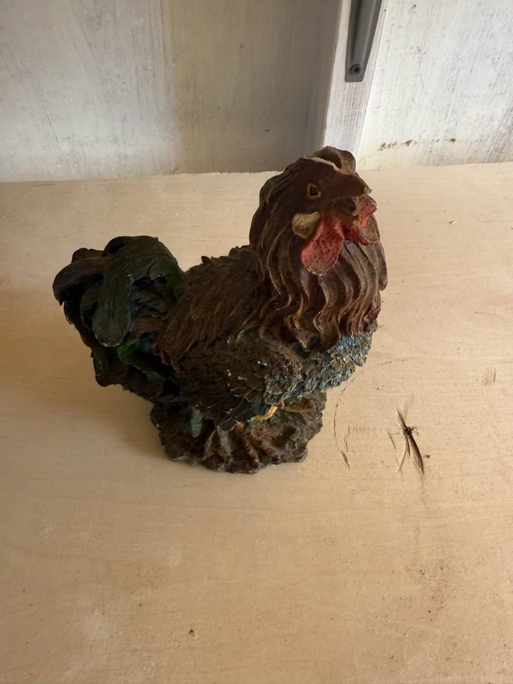 Фермерский дом петух курица фигурка смолы статуэтка деревенский декор - Изображение 1 из 1