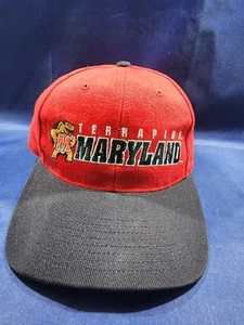 Vintage Maryland Terrapins Hat Red Adjustable Strapback Cap - Picture 1 of 12