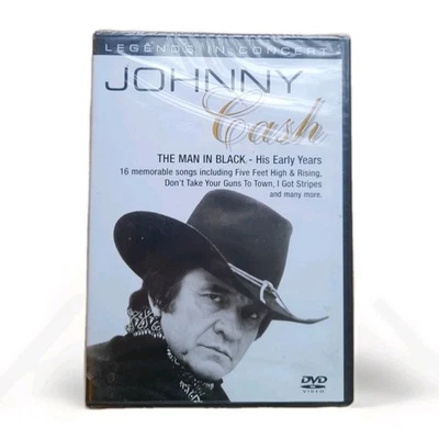 Johnny Cash In Concert DVD The Man in Black His Early Years 16 Track Music - New - Image 1 of 4