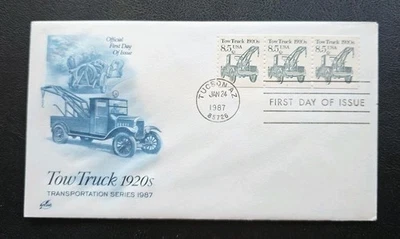 Camión de remolque US FDC # 2129 años 20 1987. Foto 1 de 4