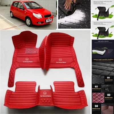 For Chevrolet AVEO Car Floor Mats Carpets Cargo Liners Custom All Weather - Image 1 of 4