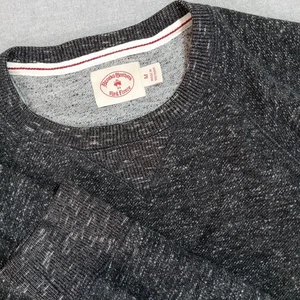 Brooks Brothers roter Fleecepullover Herren M Rundhals Pullover meliert schwarz grau - Bild 1 von 8