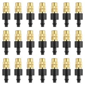 30PCS Adjustable Copper Atomizing Nozzle Drip Irrigation Sprayer 4/7mm Atomiz... - Picture 1 of 7