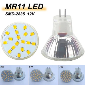 LED Bulb MR11 GU4 3W 5W 7W Replace Halogen Spot Lamp Light Warm/Cool White 12V - Picture 1 of 15