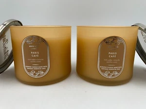 Bath & Body Works Paris Cafe Essential Oil 3 Wick Candle 14.5 oz S/2 #A205 - Picture 1 of 5