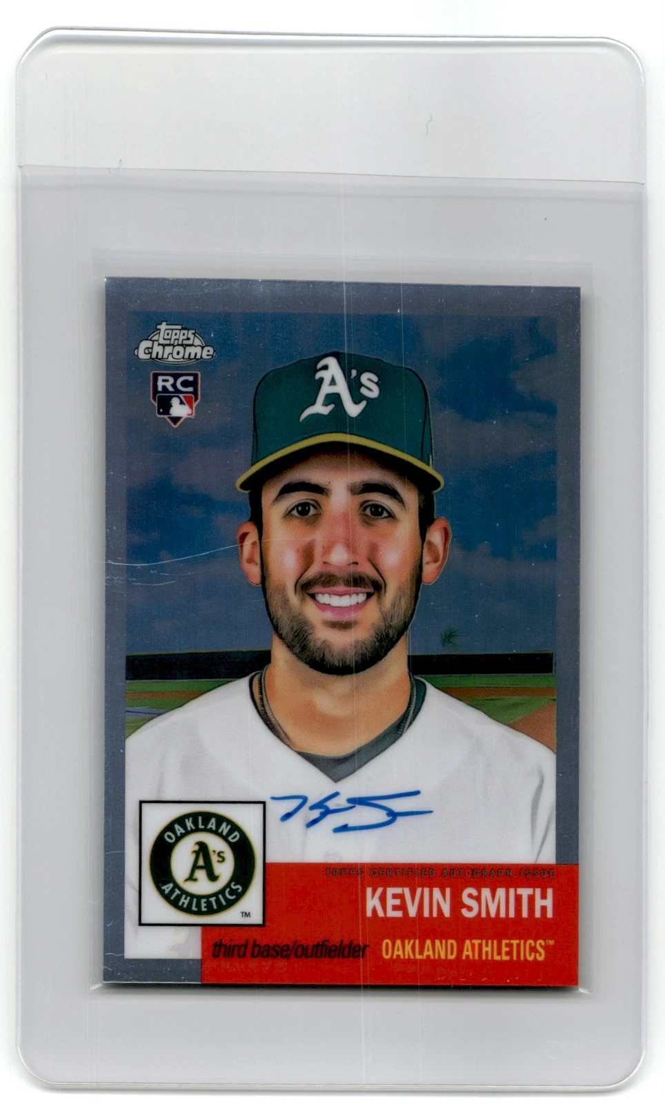2022 TOPPS CHROME PLATINUM ANNIVERSARY AUTOGRAPHS KEVIN SMITH RC AUTO OAKLAND
